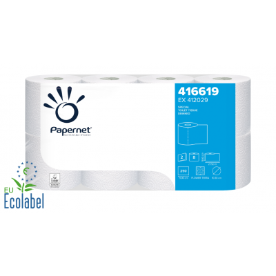 Toilettenpapier SPECIAL Recycling 2-lagig / 250 Blatt Papernet 416619 8 Rollen / Einzelpack