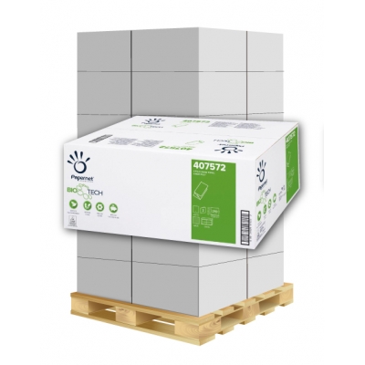 Jumbo Toilettenpapier BIO TECH 2-lagig, 810 Blatt, Zellstoff Papernet 407573 6 Rollen / VE 1 Palette / 40 Kartons