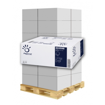 Toilettenpapier Einzelblatt Zellstoff, 2-lagig, 11x21cm Papernet 402598 8.960 Blatt / VE 1 Palette / 40 VE